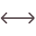 Icon horizontale Pfeile